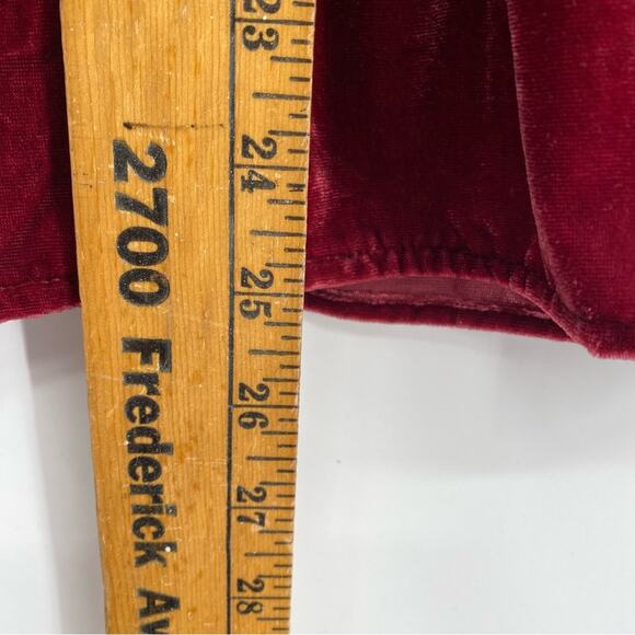J Crew Top Velvet Sleeveless Vamp Whimsigoth Maroon Romantic Classic Feminine 6 - Picture 6 of 7